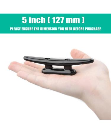 YUSOVE 5 Inch Boat Nylon Cleats - Pack of 2, Black Marine Dock Cleats for Kayaks - Buy Online on GoSupps.com
