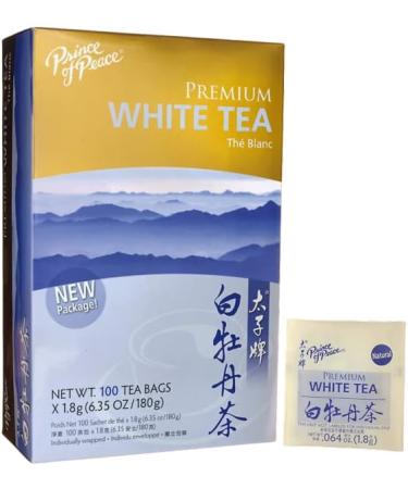 Prince Of Peace Natural Premium Peony White Tea - 100 Tea Bags - Buy Online on GoSupps.com