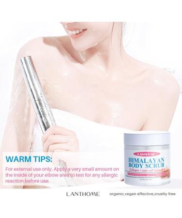 Salt Body Scrub - 3.38 oz - Exfoliating Body & Foot Scrub with Collagen & Stem Cells - Exfoliating Salt Scrub & Infused Moisturizer Helps Hydrate Skin  - Buy Online on GoSupps.com