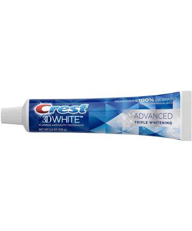 Crest 3D White Advanced Triple Whitening 5-Pack - Whitening Strips for Brighter Smile - Buy Online on GoSupps.com