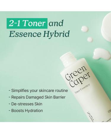 Green Caper Hydrating Essence Toner for Sensitive & Dry Skin - Vegan Cruelty-Free Korean Skincare (4.39 Fl Oz - Buy Online on GoSupps.com