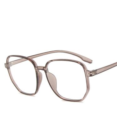 KDOQ Reading Glasses Glasses Women Men Vintage Oversized Glasses Student Sight Eyewear (Color : GRAY Size : +300) Gray 300