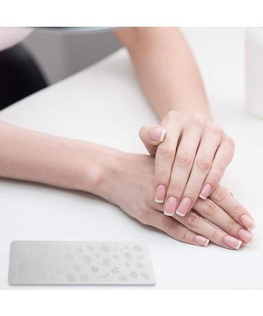 Silicone Nail Art Stamper Tool Stencils Clear Nail Printing Tool Nail Polish Pattern Making Aids Nails Seal Mold Nail Stamp Plate Blue 01  - Buy Online on GoSupps.com