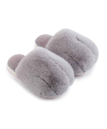 Fluffy Slippers Women Pink Women Slippers EVA Sole Material Plush Slippers Cozy House Shoes Ultra-Soft Cotton Slippers Fluffy Furry Slippers with Warm Faux Fur Home Use Couple Slippers (C 24CM) (C 2 C 25CM