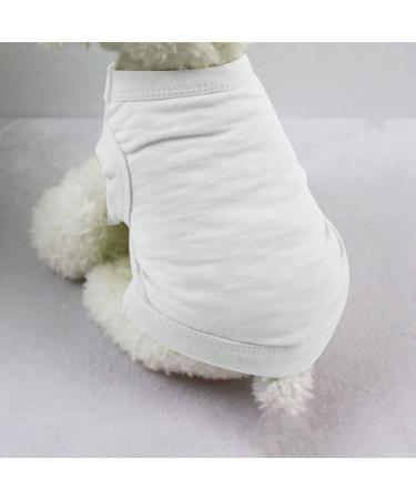 Amfirst Vest Pet Summer Clothes - Soft Stretchy Dog Tank Tops & T-Shirts for Beach & Outdoor Activities | Fashionable White Pet Apparel - Buy Online on GoSupps.com