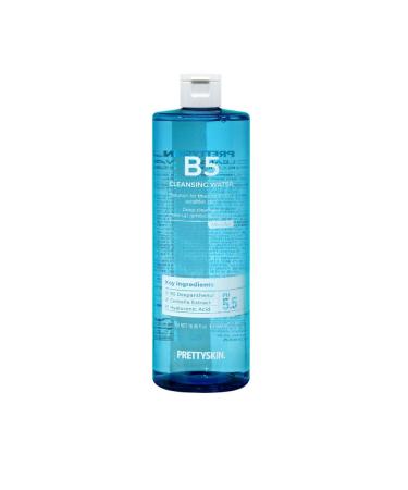 PS.PRETTYSKIN low PH 5.5 Vitamin B5 Micellar Cleansing Water 16.9 fl.oz.(500ml) with Centella asiatica extract Hyaluronic acid for Deep cleansing Mild Cleansing