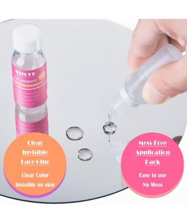 MIILYE Waterproof Lace Glue 0.5oz - Strong Hold Acrylic Adhesive for Wigs & Hairpieces - Buy Online on GoSupps.com