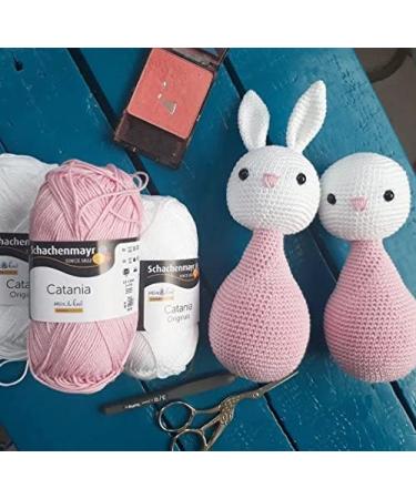 SMC Catania Originals 100% Mercerized Cotton Yarn - Set of 2 Skeins - 3.52 Oz Total - Fine-Sport 2 - Amigurumi Yarn (106 White) - Buy Online on GoSupps.com