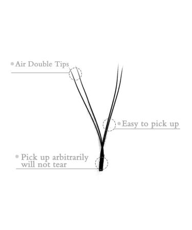 Y Eyelash Extensions D Curl .07mm 2D Fan - Soft YY Type 12mm Volume Lashes - Emeda 1 Pack - Buy Online on GoSupps.com