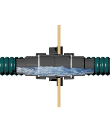 Oase 57154 Tradux Wall Feed-Through Black Klein - Buy Online on GoSupps.com