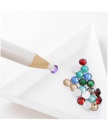 TOSSPER 10 Pcs Plastic Triangle Trays for Rhinestones Beads & Crystal Nail Art Sorting International Shipping Available - Buy Online on GoSupps.com