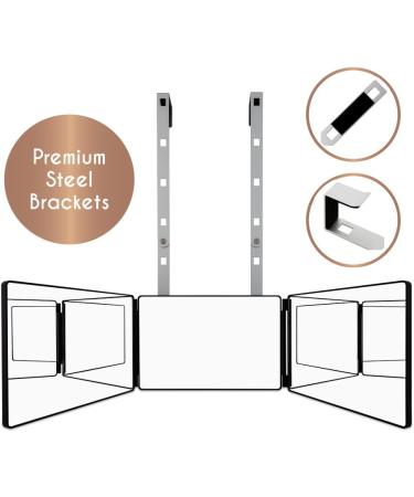 3 Way Mirror for Hair Cutting | 360 Self Haircut System for Men and Women | Barber Mirror for Home Styling - Buy Online on GoSupps.com