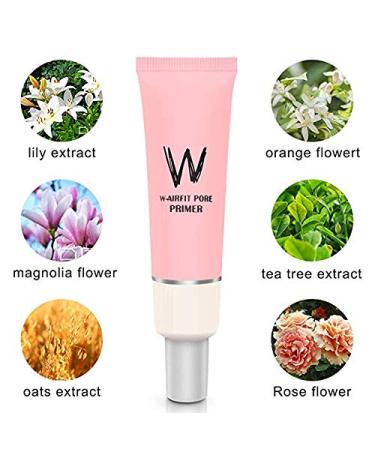 Pore Primer Face Makeup Base - Pink Isolation Cream for Smooth Skin & Acne Marks Coverage | Oil Control Moisturizing Essence Concealer Foundation - 35g - Buy Online on GoSupps.com