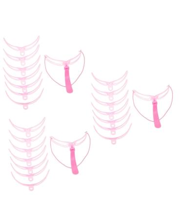Balacoo 9 Sets Eyebrow Aid Eyebrow Shaping Template Eyebrow Shaping Stencil Plastic Eyebrow Template Shaper 1 count (Pack of 1) Pinkx3pcs