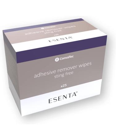 ConvaTec ESENTA Adhesive Remover Wipes - Sting Free, Alcohol Free (25ct Box) - Buy Online on GoSupps.com