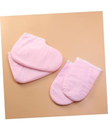 DOITOOL 4 Pairs Insulated Gloves Paraffin Wax Warmer Mittens Pumpkin Hat for Adults Mouse Costume Paraffin Bath Mitts Warm Gloves Beauty Gloves Thermal Gloves Foot Pink - Buy Online on GoSupps.com