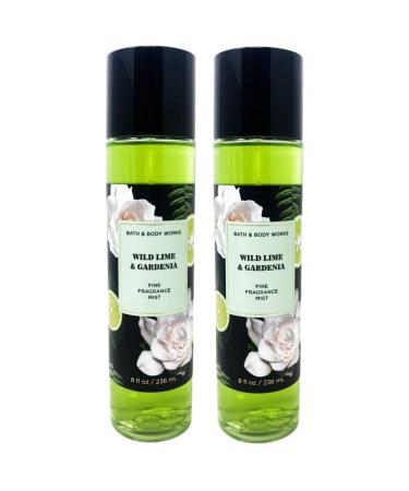 White Barn WILD LIME & GARDENIA 2-PACK Fine Fragrance Mist 8 Fluid Ounce