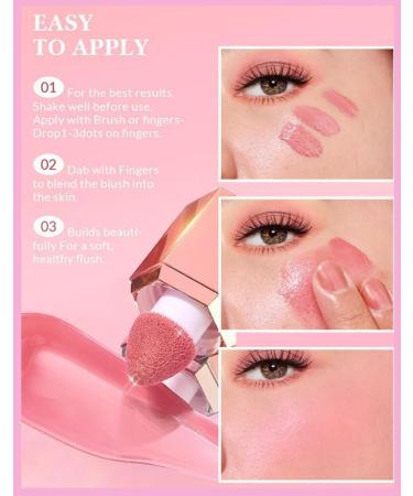 Liquid Face Blush Smooth Long-lasting and Smudge-proof Blush No Blush Natural Looking. (4) - Buy Online on GoSupps.com