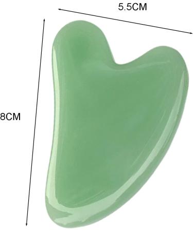 shlutesoy Guasha Stone Heart-Shaped Body Synthetic Facial Cheirapsis Board for Jade Color - Buy Online on GoSupps.com