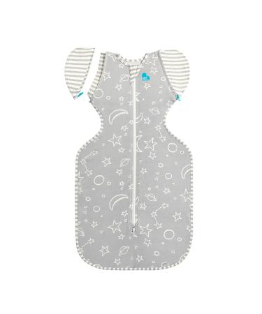 Love To Dream Swaddle Up Transition Bag Bamboo Medium (6-8.5kg) Ideal Fabric for Moderate Temperatures (20-24 C) Patented Zip-off Wings Gentle Transition from Swaddling to Arms-Free Sleep Grey Medium (6-8.5kg) Grey