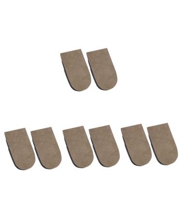 FOMIYES 4 Pairs Inner Heightening Half Pad Shoe Lifts Men Shoe Height Inserts for Men Orthotic Insoles Footed Pads Half Lift Cushions Eva Rubber Heel Men and Women Invisible Pad