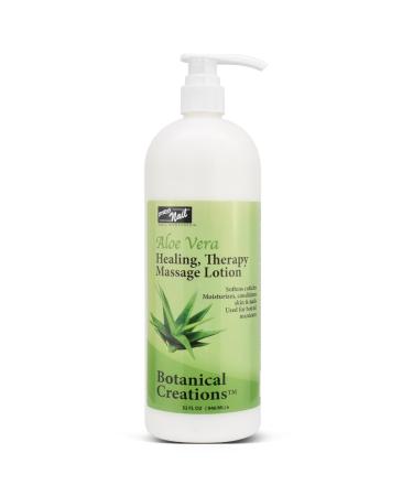 PRONAIL - Healing Therapy Massage Lotion - Professional Pedicure Body and Hot Oil Manicure Infused with Natural Oils Vitamins Panthenol and Amino Acids (Aloe Vera 32 Ounce)