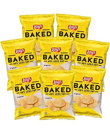 LAY'S Baked Original Potato Crisps, 1.125 ounce (Pack of 8) Cheese 1.125 Ounce (Pack of 8)