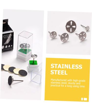 minkissy 2pcs Foot Bearings Hole Tool Feet Sanding Paper Bearing Sand Paper Sanding Paper Bearing for Feet Dead Wear-Resistant Bearing Grinding Disc Stainless Steel Electric 6.6x3cmx2pcs - Buy Online on GoSupps.com