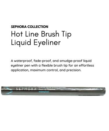 SEPHORA Brush Tip Liquid Eye Liner Pen - Highly Pigmented Black | Long-Lasting Formula - Buy Online on GoSupps.com