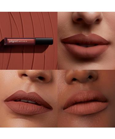 Matte Lipstick - Nude Obsessed | Transferproof Long Lasting Hydration with Hyaluronic Acid & Spanish Squalane - 3gms for Women - Buy Online on GoSupps.com