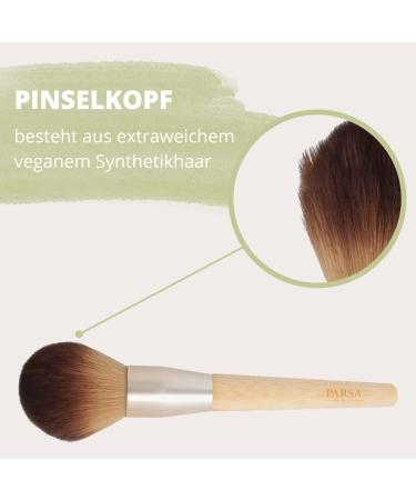 PARSA BEAUTY Powder & Bronzer Brush | FSC -Certified Bamboo Makeup Brush for Flawless Application - Buy Online on GoSupps.com