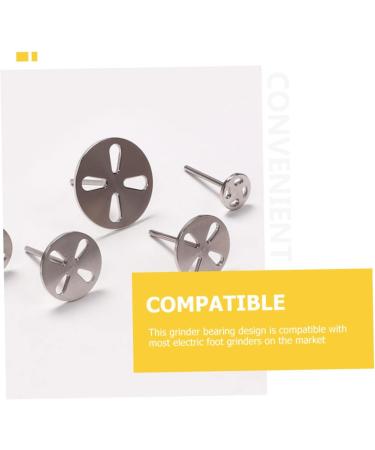 FRCOLOR 4pcs Foot Bearings Wisking Tool Electric Nail Tool Electric Foot Bearing Electric Grinders Sandpaper Bearing Flower Clips Pedicure Stainless Steel Mandrel - Buy Online on GoSupps.com