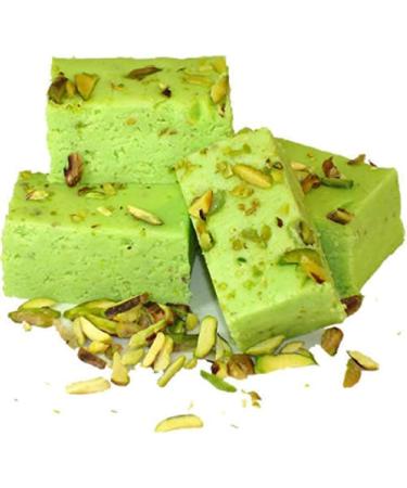 Green Pista Barfi 750g Indian Traditional Sweet Best Gift For All Occasions Raksha Bandhan Marriage Diwali Holi Ganesh Chaturthi Festival Treat For Family & Friends