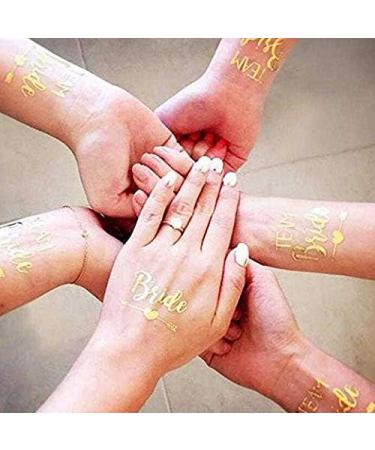 Ucity 2 Pack Bachelorette Party Tattoo Bride and Bride Tribe Flash Temporary Tattoos Type Ii - Buy Online on GoSupps.com