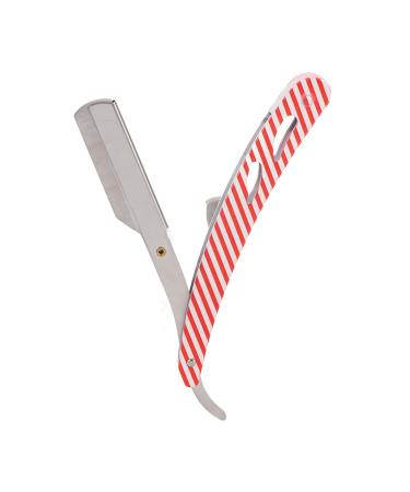 Zjchao traditional razor straight edge traditional barturaser ergonomic foldable beard cladding holder for the home salon (not included in the scope of delivery)