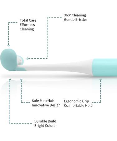 Three Sided Toothbrush for Kids - Autism Sensory Toothbrush Soft Bristle Travel Toothbrushes (6 Pack) - Gentle Teeth & Gum Care C2 Blue Pink Yellow - Buy Online on GoSupps.com
