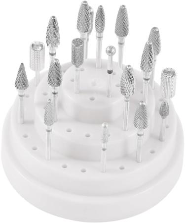 IWOWHERO 1pc 48 Nail Drill Bits Holder Nail Bit Nail Drill Bit Holder Nail Drill Bits Stand Display Nail Grinding Head Nails Drill Bits Nail Drill Bit Organizer Container Multicolor White Size 1 White - Buy Online on GoSupps.com