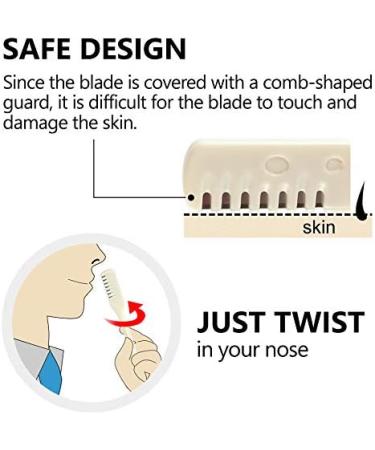 Seki Japan Nose Hair Trimmer Pack of 10 Safety Razor Hair Removal Clippers for Precision Grooming - Buy Online on GoSupps.com