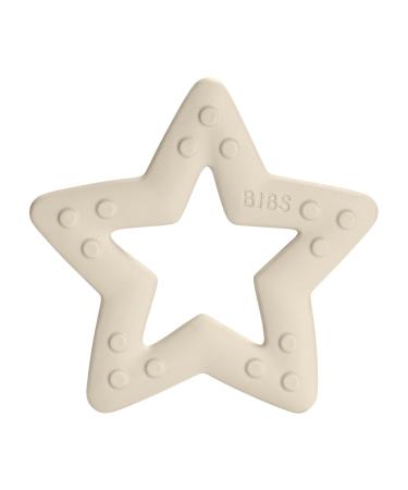 Bibs Baby Bitie Teether | Made in Denmark | 100% BPA & Phthalate Free | (Ivory Star)