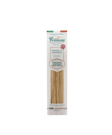 FRENTANA SRL FRENTANA Square spaghettis from Cappelli durum wheat bronzed and slowly dried Italian pasta artisanal processing package of 24 x 250gr