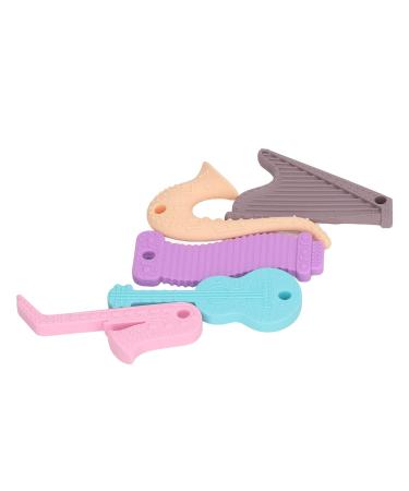 5pcs Educational Silicone Teething Toys for Babies | Soft Safe & Durable | Perfect for Teething Relief - Buy Online on GoSupps.com