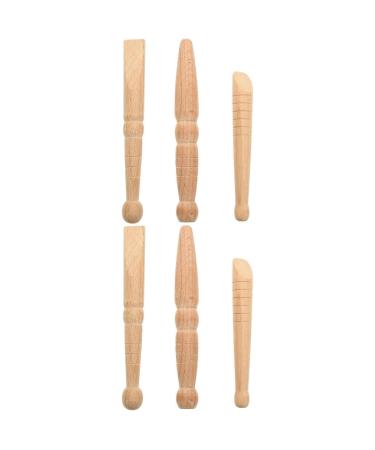 Healvian 6 STK acupuncture rod made of wood gift pencil deep foot massage tab foot massager made of wood acupressure pen made of wood muscle sucks.
