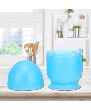 Air Styling Tool - Food Grade Plastic Hair Dyeing Shaker Cup & Bowl for Professionals | Salon & Barber Use - Blue - Buy Online on GoSupps.com