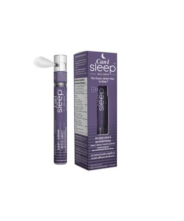 Sleep Fast & Longer - Ready to use Oral Spray - Sleep Support with Melatonin GABA and 5-HTP - Liquid Melatonin Spray - Better than Sleep Gummies for Adults - Can-i Sleep by Can I Wellness Sleep 1 Pack - 30 Servings