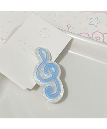 XIAHIOPT Girls MusicNote-Shape Hair Clip Clip Hairpin Women Hair Tool for Side Hair Korean Headdress Purple - Buy Online on GoSupps.com