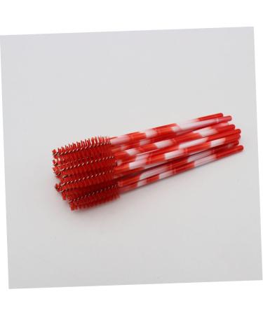 BELLIFFY 100pcs Nylon Eyelash Brush Lash Bonder Lash Lengthening Mascara Eyelash Remover Eyelash Mascara Red Size 1 Red - Buy Online on GoSupps.com