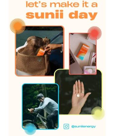 Sunii Energy Gum - 100mg Caffeine for Quick Energy Boost | Sugar-Free Gluten-Free Perfect for Workouts & Studying | 5 Calories - Buy Online on GoSupps.com