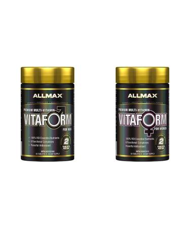 Allmax Nutrition Vitaform Premium Multi-Vitamins for Men and Women (30-day supply) Multi-Vitamin + Multi-Vitamin for Women