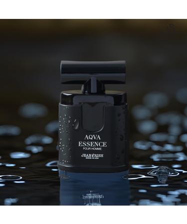 Jean Rish Aqva Essence Eau De Toilette - Perfume for Men (3.4 Fl Oz / 100ml) with Aromatic Woody & Sea Notes - Long Lasting and Luxury Fragrance - Buy Online on GoSupps.com