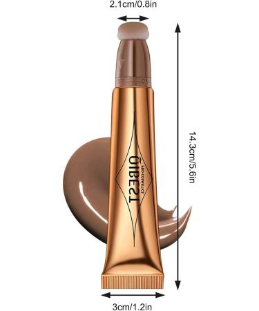 Lightweight Contouring Pen Blush Highlighter Contouring Creme Liquid Blush Highlighter Stick For Cheeks Face Contour Stick With Cushion Applicator(6 Colors) - Buy Online on GoSupps.com